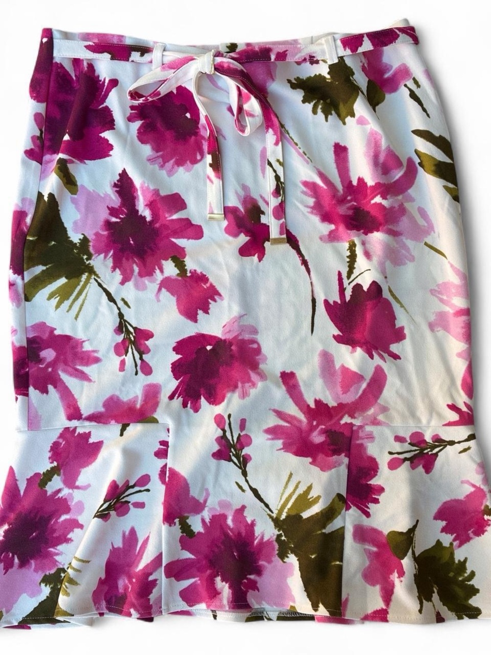 Floral Skirt in Magenta Pink (L)